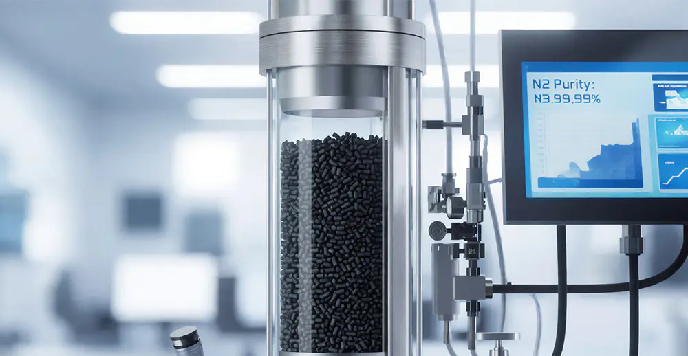 Laboratorieinstrumentbærergass